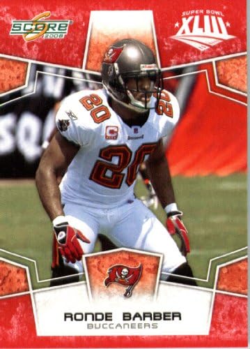 Ocjena 2008 Superbowl Red Paralel Edition Football Card 311 Ronde Barber