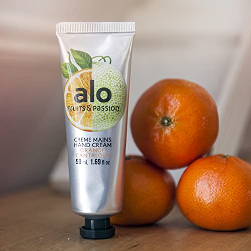 Revitalizirajući krema za ruke Fruits &Passion [ALO] s narančine dinje - Vegan hidratantna krema za ruke s kokosovim uljem, ne sadrži