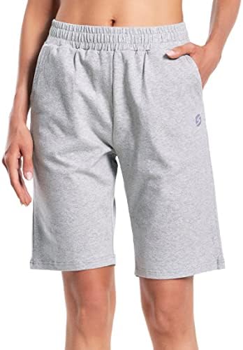 Ženske bermudske kratke hlače od pamuka od pamuka S džepovima za slobodno vrijeme i sportske treninge u teretani do koljena
