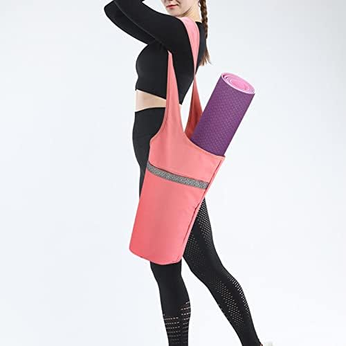 Torba za joga prostirku u donjem rublju-platnena torba za pilates sling, cvjetne duge joga torbe za žene, odgovara većini veličina