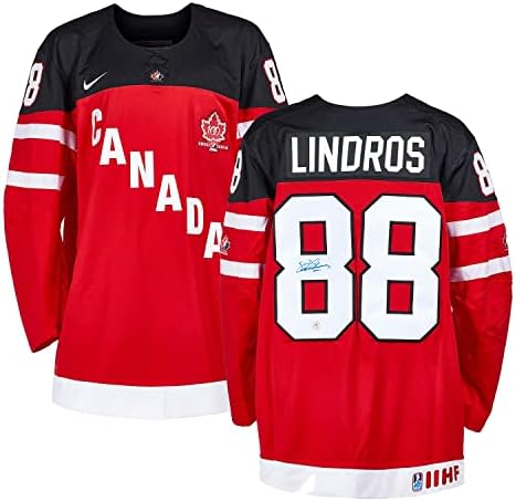 Eric Lindros Team Kanada potpisao je stotu obljetnicu Nike Jersey - Autografirani NHL dresovi