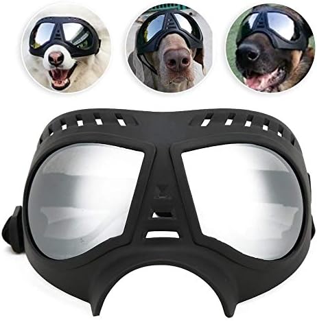 Topincn naočale za pseće zaštite očiju meki okvir Dog štene UV naočale vodootporne sunčeve naočale otporne na vjetar s podesivim remenom