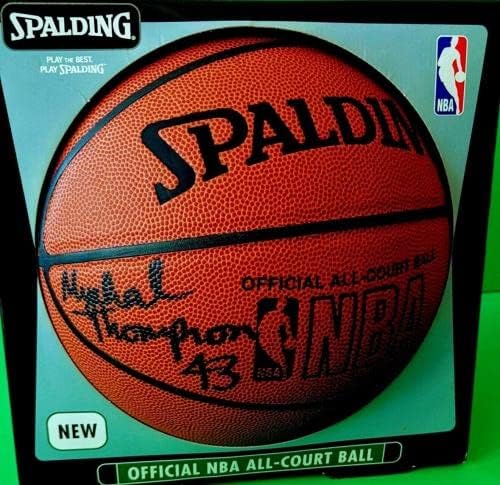 Magic Johnson James vrijedni Mychal Thompson potpisao je Spalding NBA košarku - Autografirane košarke