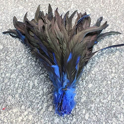 500 kom plavo PIJETLOVO perje, 12-14 inča / 30-35 cm, uradi sam nakit, pribor za umjetničke rekvizite, broj 803