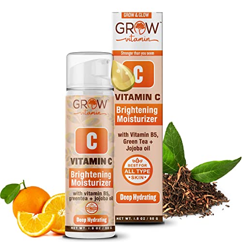 Hidratantna krema za lice s vitaminom C, krema za posvjetljivanje bora za lice koja sadrži vitamin B5, vitamin E, ulje jojobe, organsku