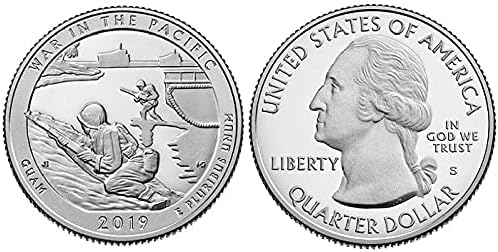 Američki novčići 48. S verzija Nacionalnog parka Coin Guam Pacific War 25 CCO-Copper Nickelcoin Zbirka Komemorativna kovanica