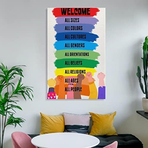 Inspirativni zidni motivacijski plakat šareni moderni uredski učionica Djeca ukrašavaju platneni otisci za spavaću sobu za dnevnu sobu