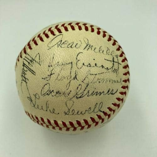 Tim Indijanaca iz Clevelanda iz 1939. godine potpisao je bejzbol američke lige JSA Coa Bob Feller - Autografirani bejzbol