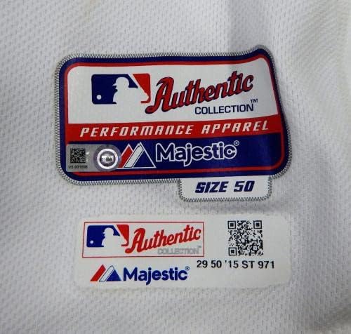 2015 Detroit Tigers Daniel Fields 29 Igra izdana White Jersey 50 DP20528 - Igra korištena MLB dresova