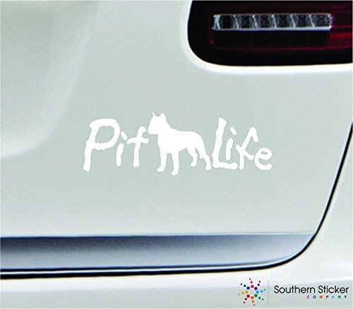 Pitbull Life Dog 7x2.3 Bijelog čovjeka najbolji prijatelj štene Dog Prijatelj kućnih ljubimaca Animal United America naljepnica u boji