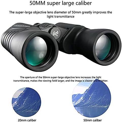 Dvogled velike snage, Prijenosni i vodootporni Teleskopski dalekozor, višeslojne leće, veliki okular, Crna