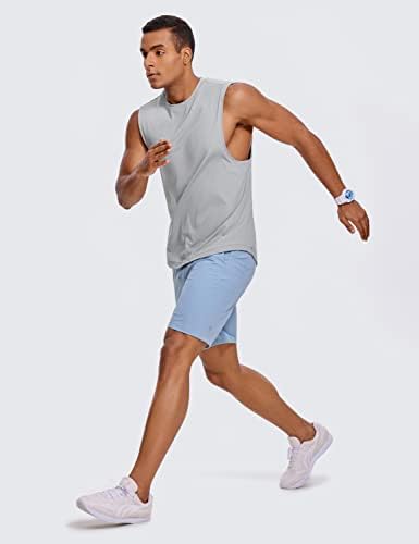 Crz joga muški hladni fond bez rukava bez rukava za brze suho vježbanje mišićni tenk vrh atletski trčanje tenk za znoj