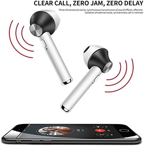 Byikun Bluetooth slušalice, bežični uši, ultra dugi slušalice za trajanje baterije Sportske ušice, stereo uši i slušalice u ušima,