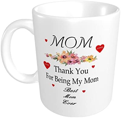 Prilagođena šalica za kavu 12oz, hvala ti što si moja mama personalizirana keramička šalica, za uredske prijatelje sestre novorođenčad