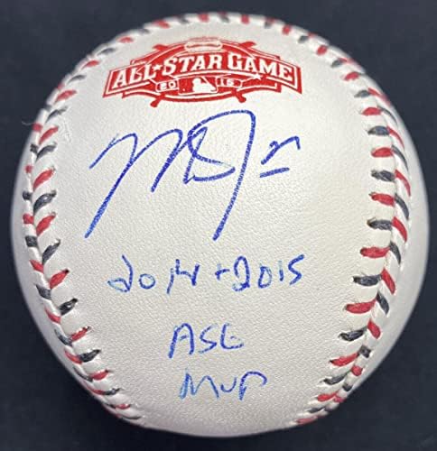 Mike Trout 2014-2015 ASG MVP potpisao 2015 All Star Game Logo Baseball MLB holo - Autographd Baseballs