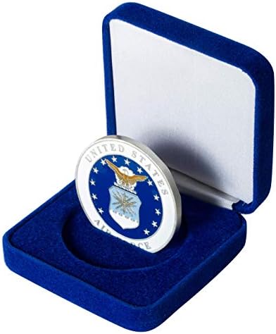 Sjedinjene Države mornarice USN počasnu i ponosnu mornaricu Momy Challenge Coin i Blue Velvet Display Box