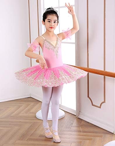 Oridoor djevojčica kamisole suknjena baletna haljina od baleta od čipke baleta tutu suknja labud baleti za kostimi za natjecanje