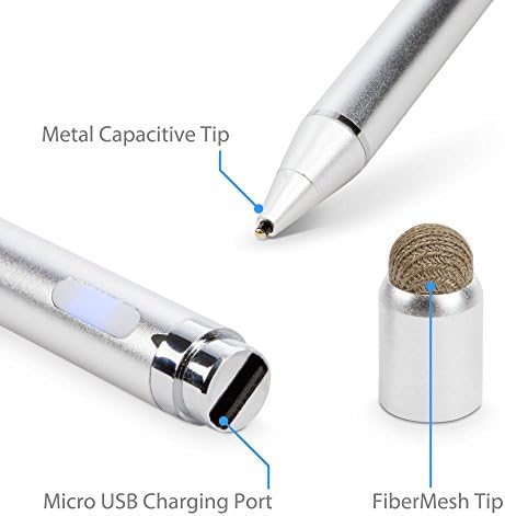 Boxwave olovka kompatibilna s Blu G61s - AccuPoint Active Stylus, Electronic Stylus s ultra finim vrhom za Blu G61s - Metalic Silver