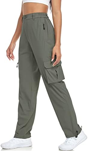 UEU ženske planinarske teretne hlače Lagane brze suhe atletske hlače na otvorenom kampiranjem za penjanje na golf patentne zatvarače