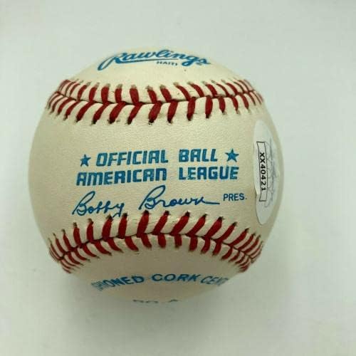 Zapanjujuća Mickey Mantle potpisala je službena menta bejzbolske metvice američke lige JSA CoA - Autografirani bejzbol
