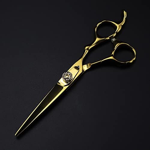 Škare za rezanje kose, 6inch Professional Japan 440C čelik gornji zlatni škara za škare za kosu za kosu frizura brijač za rezanje škare