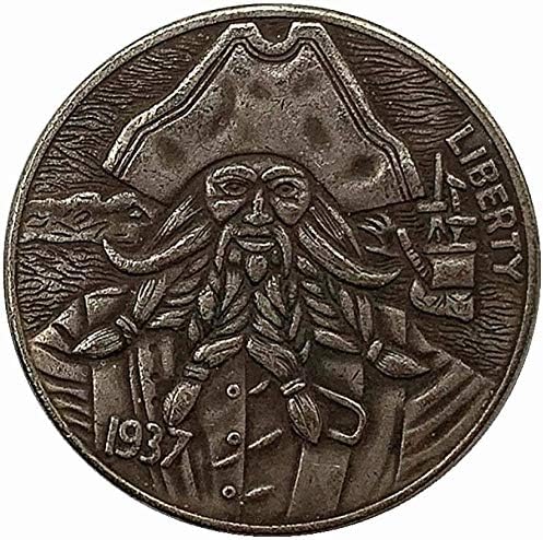 1937. Wandering Coin Brada starac Antički bakar stari srebrni komemorativni kolekcionarski novčić 20 mm bakar i srebrni novčić komemorativni