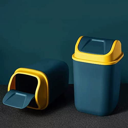 Lucbei smeće limenke u zatvorenom kanta za smeće s poklopcem kuhinjskim toaletom smeće plastične košare za smeće s ljuljačkim poklopcem,