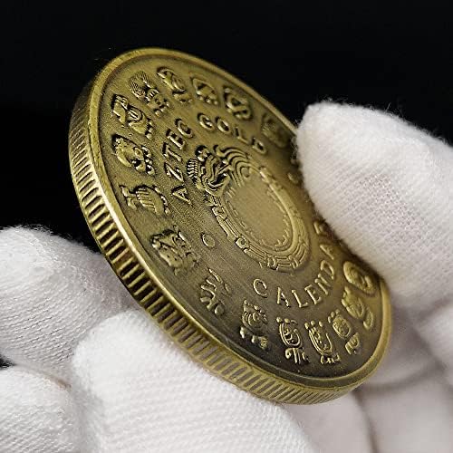 Strani novčići boju zmaj Mayan Medalje Meksiko Aztec drevne brončane kovanice Trodimenzionalno olakšanje jak