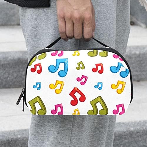 Šarena tematska kozmetička torba s glazbenim notama za novčanik Prijenosni organizator putovanja toaletna torba kozmetička torba za