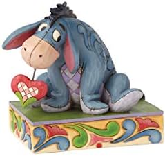 Enesco Disney Tradicije Jima Shore Winnie Pooh Eeyore srce na figurici za ličnost String, 3,5 inča, višebojan