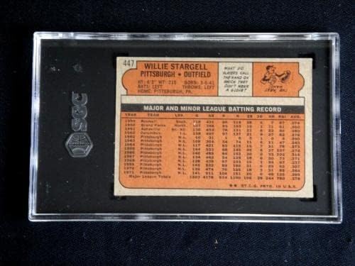 Willie Stargell 1972 Topps Baseball Card 447 SGC 5 Izvrsni Hof Pirates - Slabed Baseball Cards