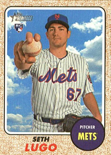 2017 Topps Heritage Visoki brojevi 617 Seth Lugo New York Mets Rookie Baseball Card