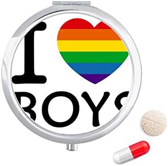 Ilustracija transrodne biseksualne podrške kutija za tablete džepna kutija za pohranu lijekova spremnik za doziranje