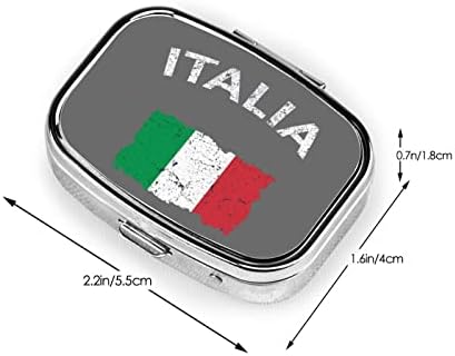 Vintage talijanska zastava kvadratna mini tableta kutija prijateljska prijenosna kompaktna tableta s ogledalom