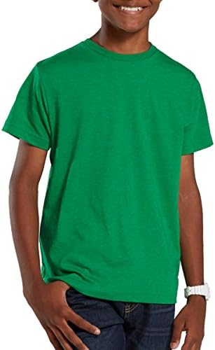 Lat sportska odjeća Big Boy's Heathed Fine Jersey majica, vintage zelena, srednja