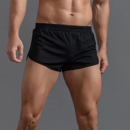 Muške bokserice muške ljetne jednobojne pamučne hlače s elastičnom trakom široke brze suhe Ležerne sportske bokserice kratko