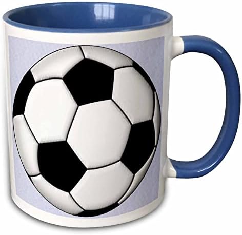 3Drose Mug_50318_1 nogometna lopta keramička šalica, 11 oz, višeslojna