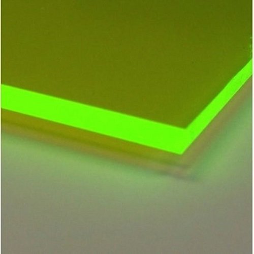 SIBE -R plastično napajanje - fluorescentna zelena 6 x6 1/8 akrilna plastična list