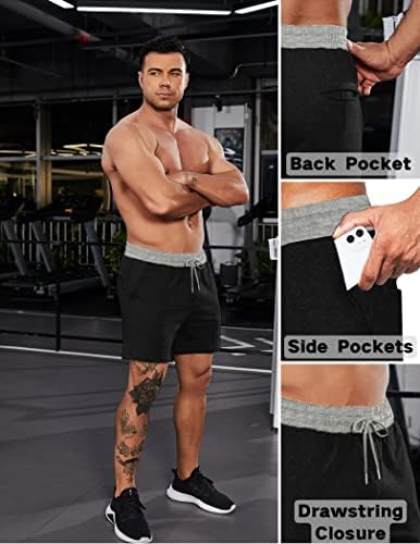 Muške atletske kratke hlače za vježbanje u teretani kratke maskirne kratke hlače za izgradnju tijela i trčanje s džepovima, Number-Number