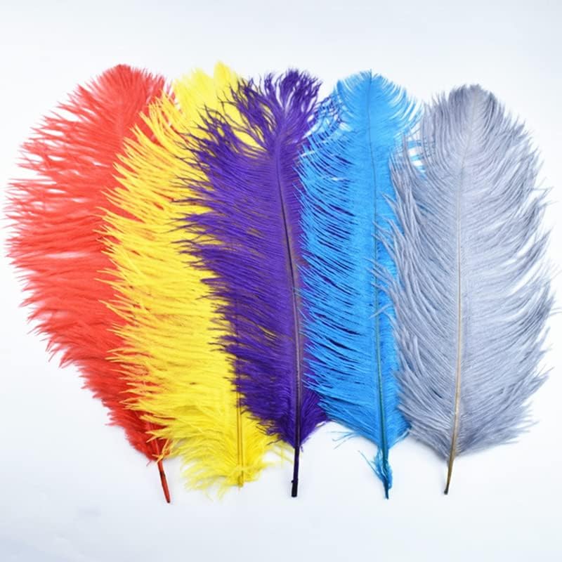 50 kom / lot nojevo perje za rukotvorine 16-18 40-45 cm bijelo perje nojevo perje za ukrašavanje svadbenih Zabava karnevalsko perje