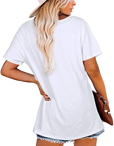 Bijela tinejdžerka suncokret cvjetni grafički vrhovi posada vrat spandex bluze majice s kratkim rukavima salon za ležište protočni