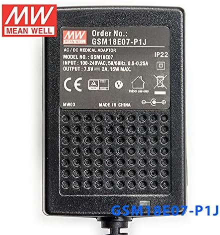 Meanwell GSM18E07 -P1J Adapter za vanjsku energiju -15W 7,5V 2A