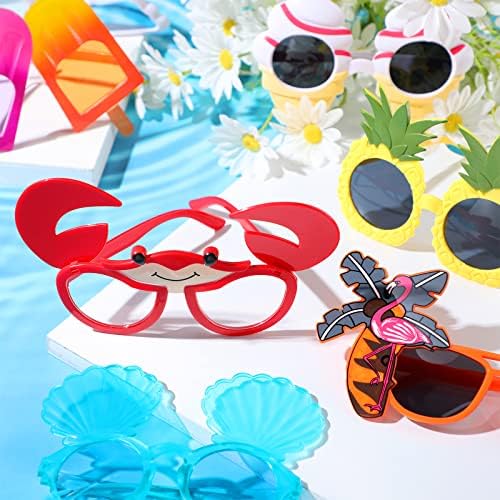 12 parova sunčanih naočala za zabave na plaži zabavne havajske Sunčane Naočale za tropske zabave na Plaži sunčane naočale